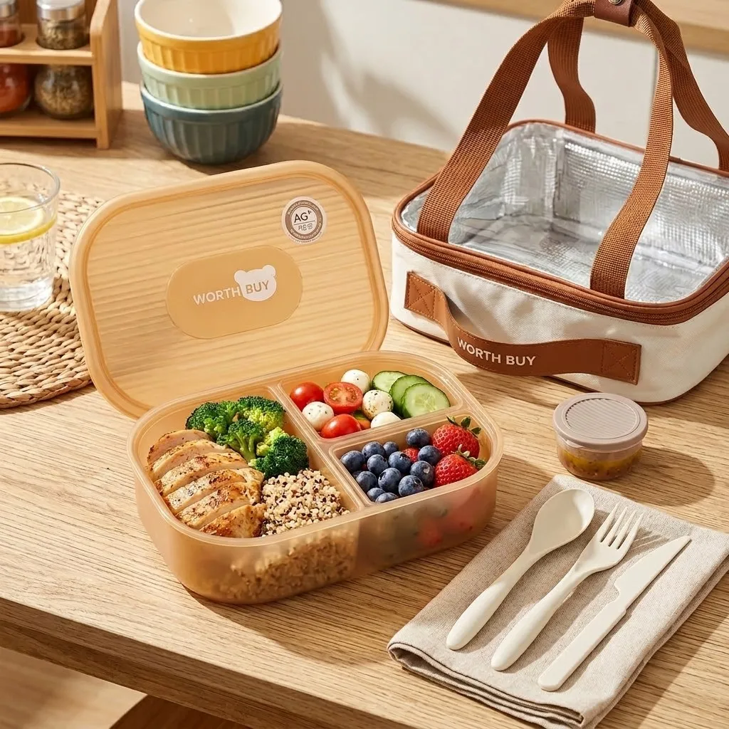 Meal Prep Or Prep Meal - Boîte à lunch en plastique compartimentée,
