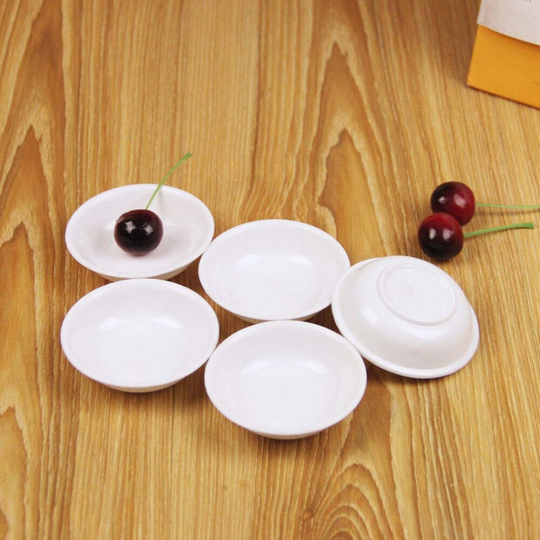 Sauce Dipping Cup - Plats à Sauce en plastique blanc,