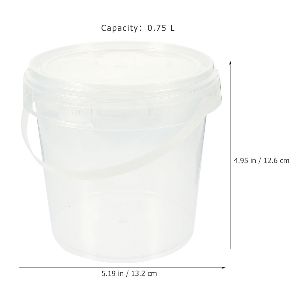 6 seaux en plastique transpare - Meal Prep With Rice avis et prix
